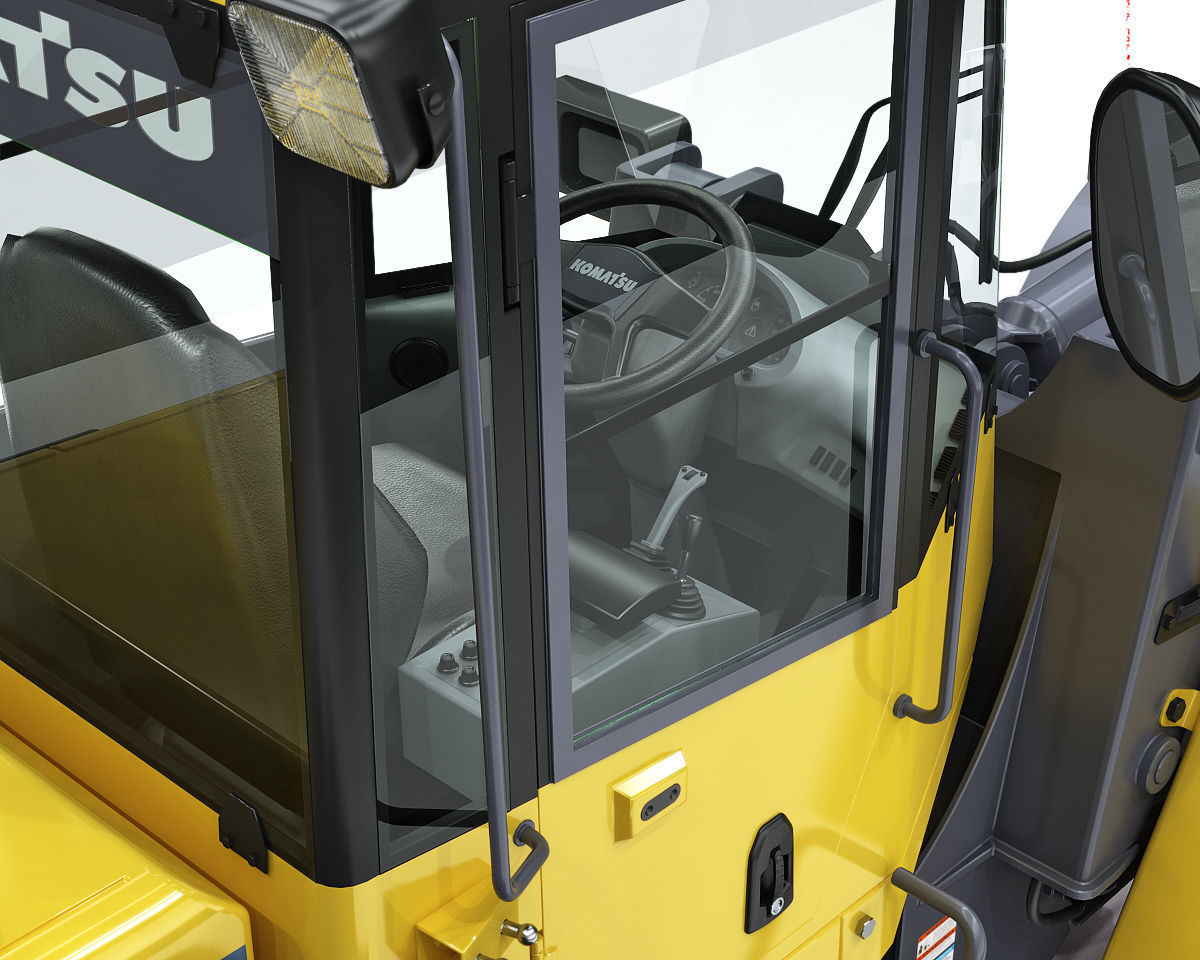 Wheel loader Komatsu WA250 3D model_16