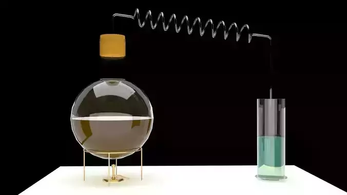 chemical distillation 3D model