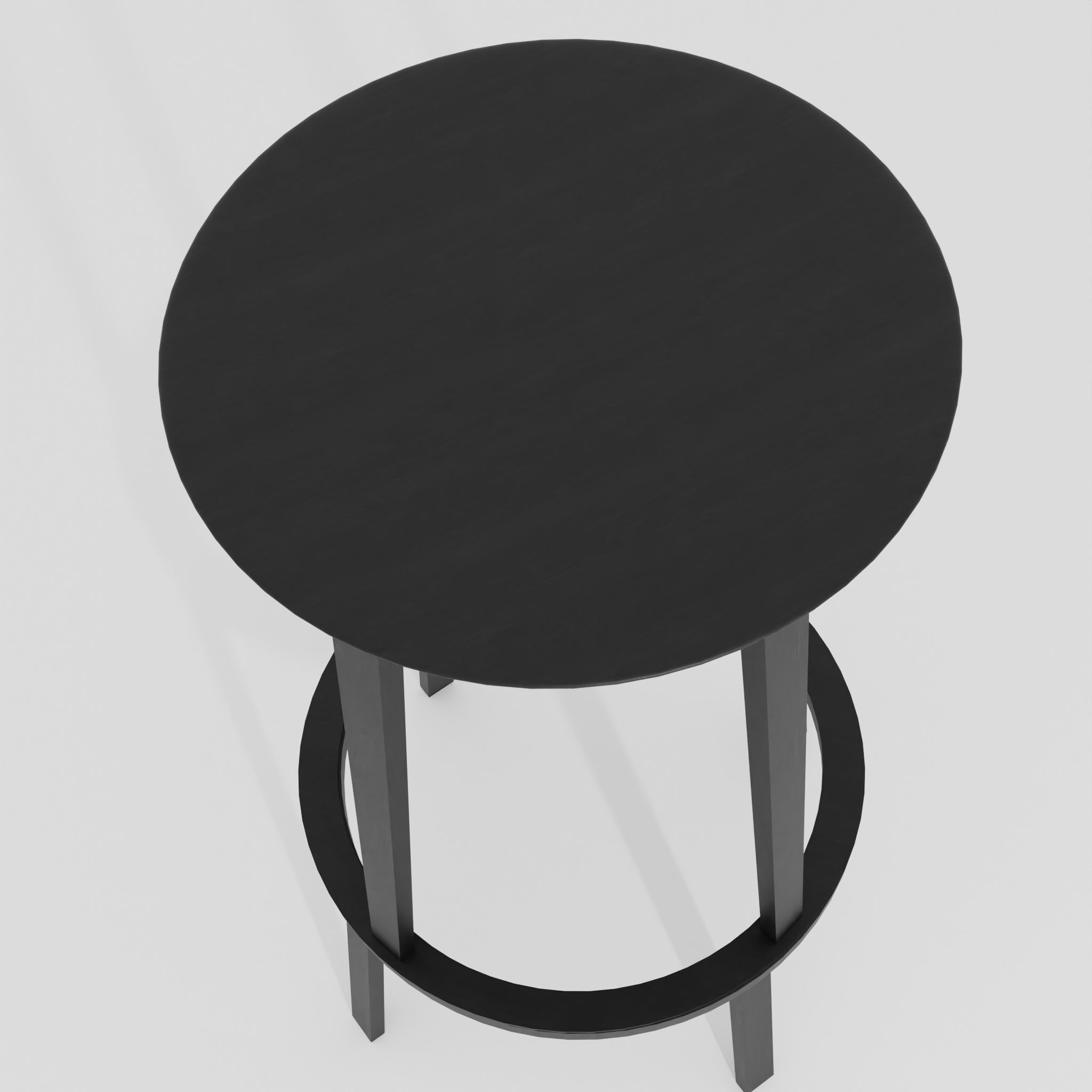 Revolver bar stool black 3D model_5