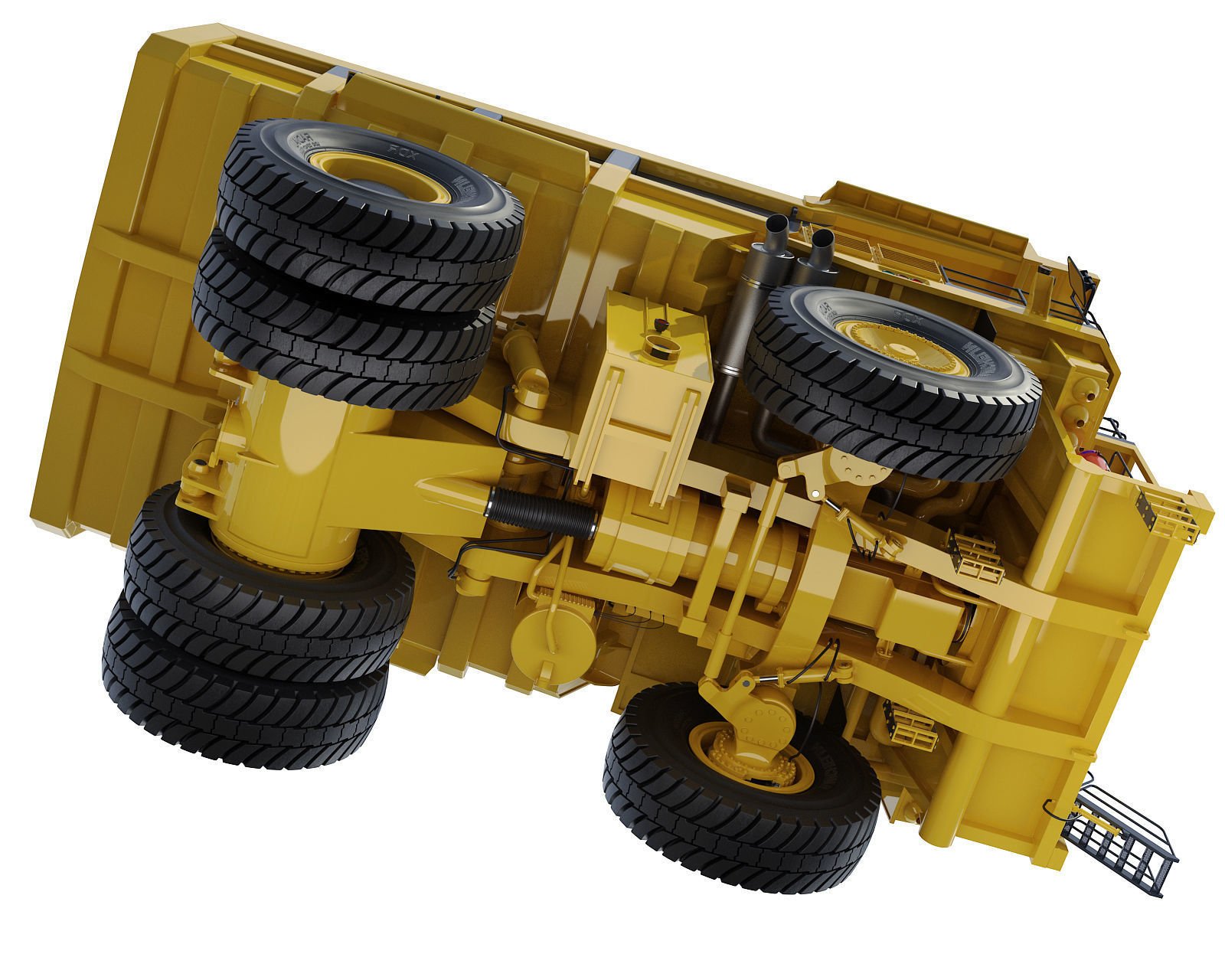Mining dump truck Komatsu 830E-AC 3D model_29