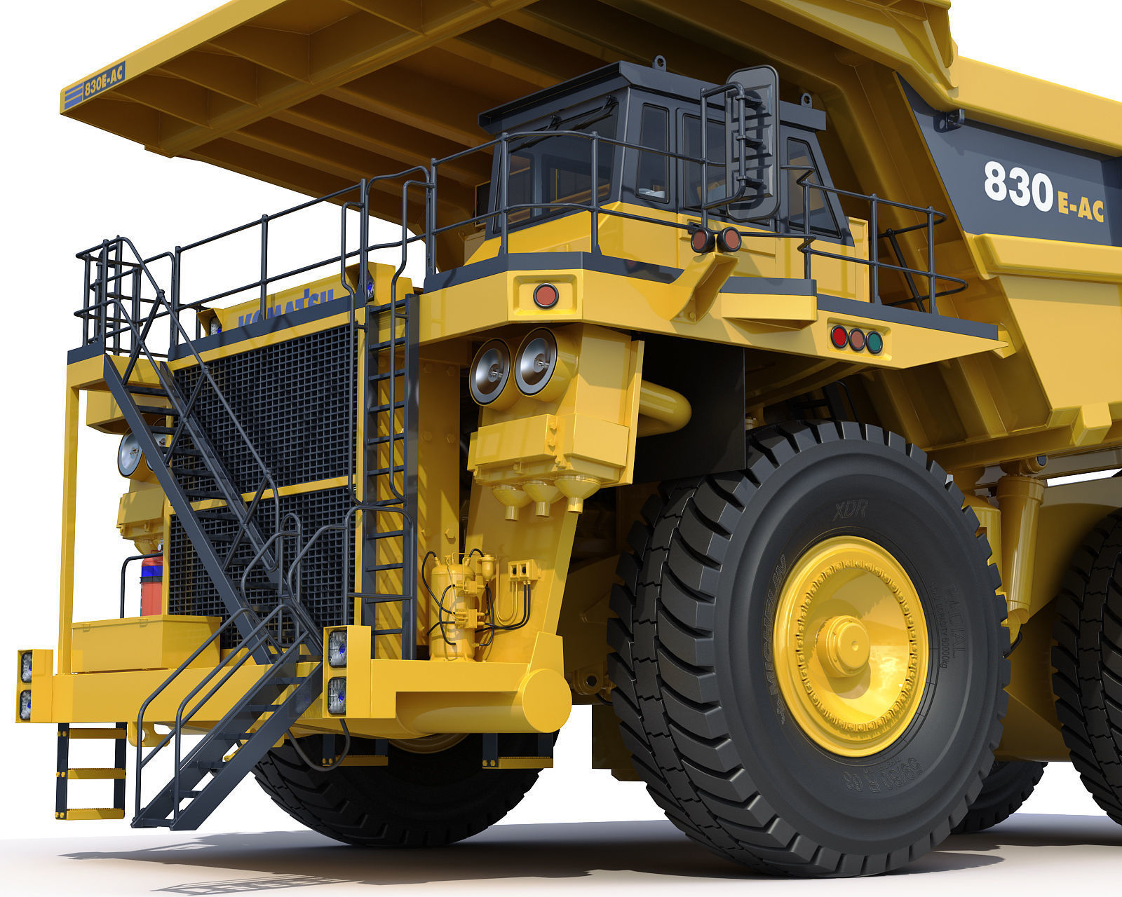 Mining dump truck Komatsu 830E-AC 3D model_13