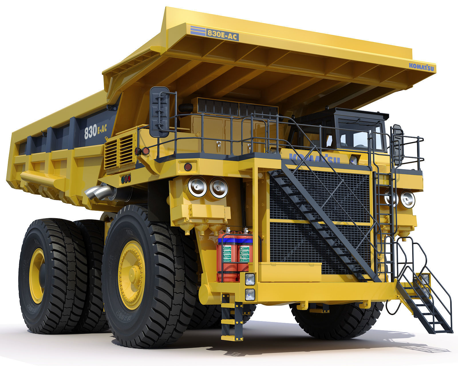Mining dump truck Komatsu 830E-AC 3D model_12
