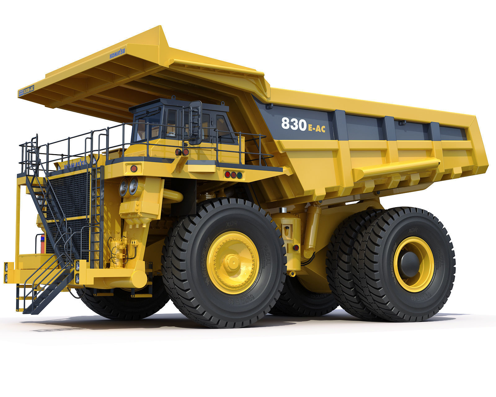 Mining dump truck Komatsu 830E-AC 3D model_2