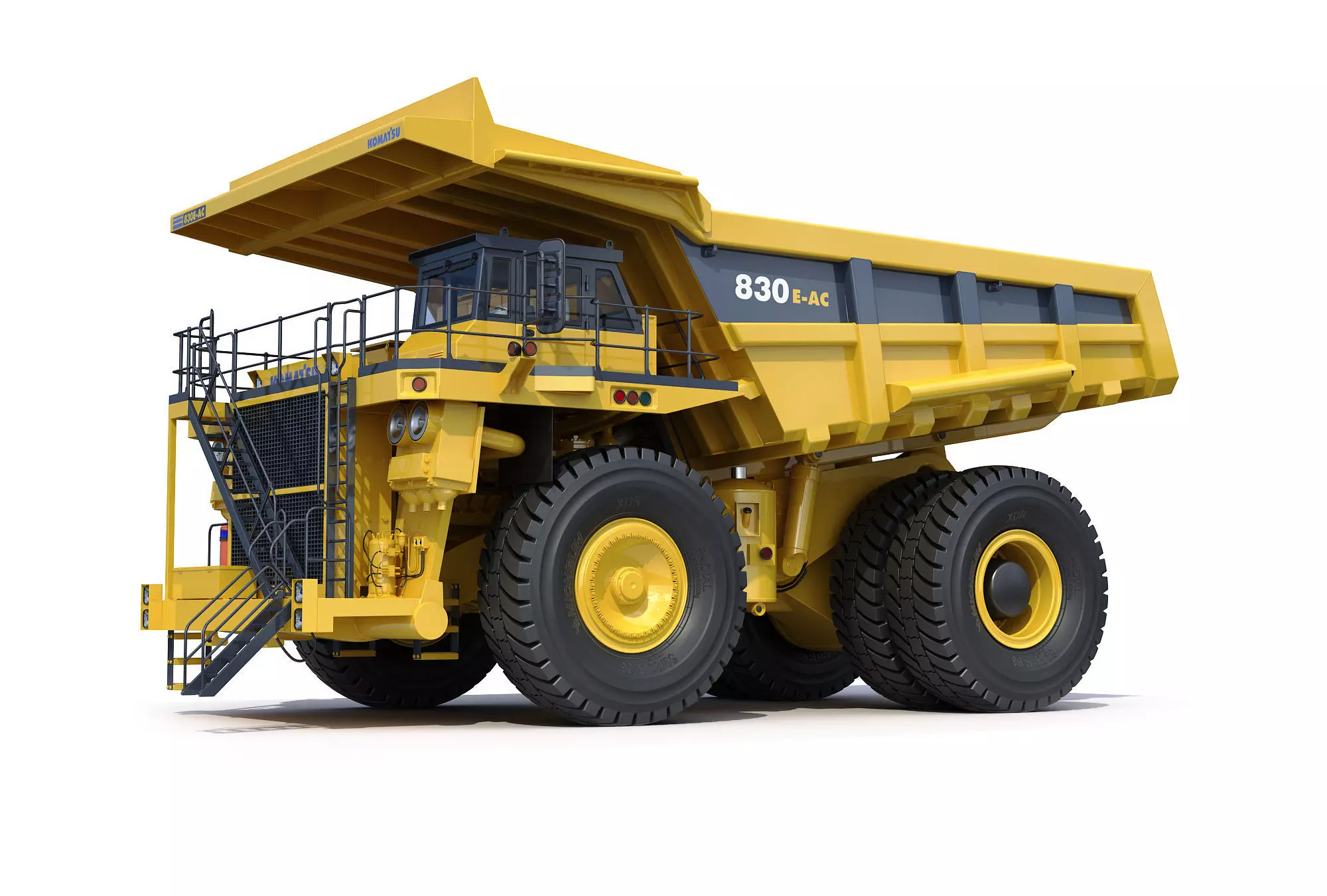 Mining dump truck Komatsu 830E-AC 3D model_0