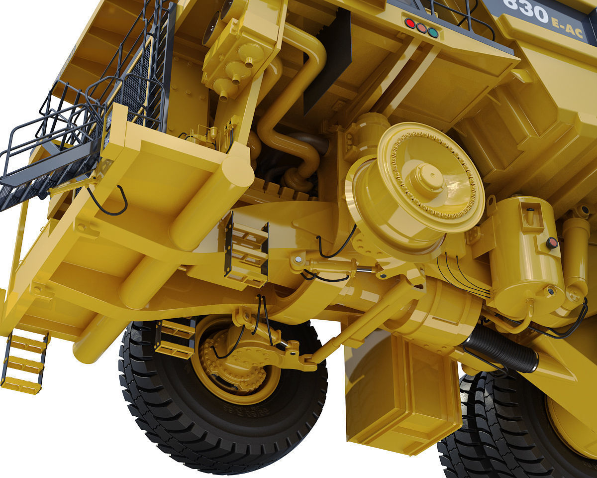Mining dump truck Komatsu 830E-AC 3D model_34