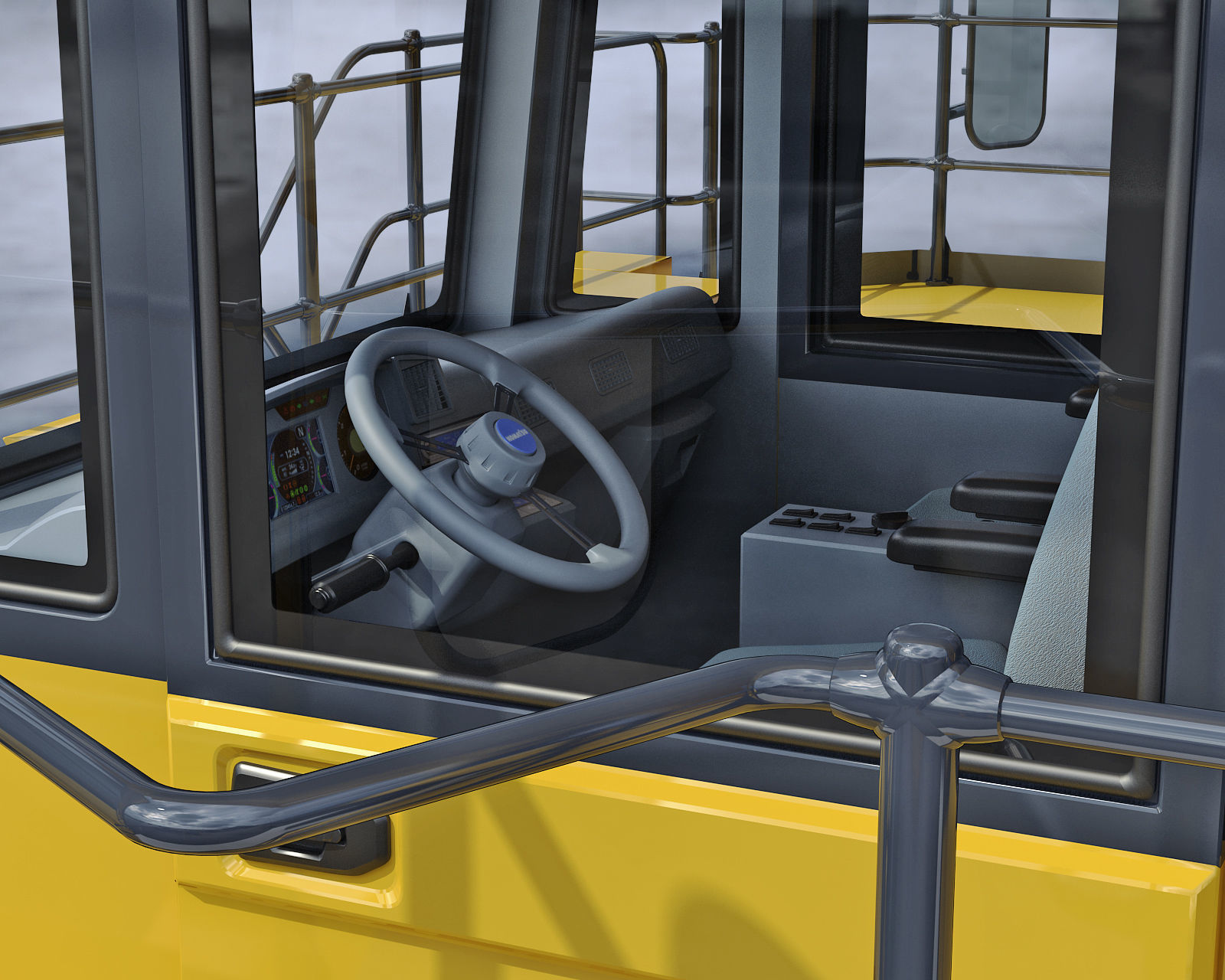 Mining dump truck Komatsu 830E-AC 3D model_20