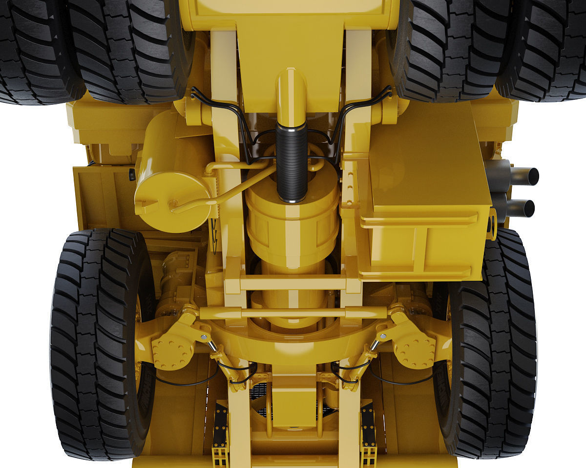 Mining dump truck Komatsu 830E-AC 3D model_33