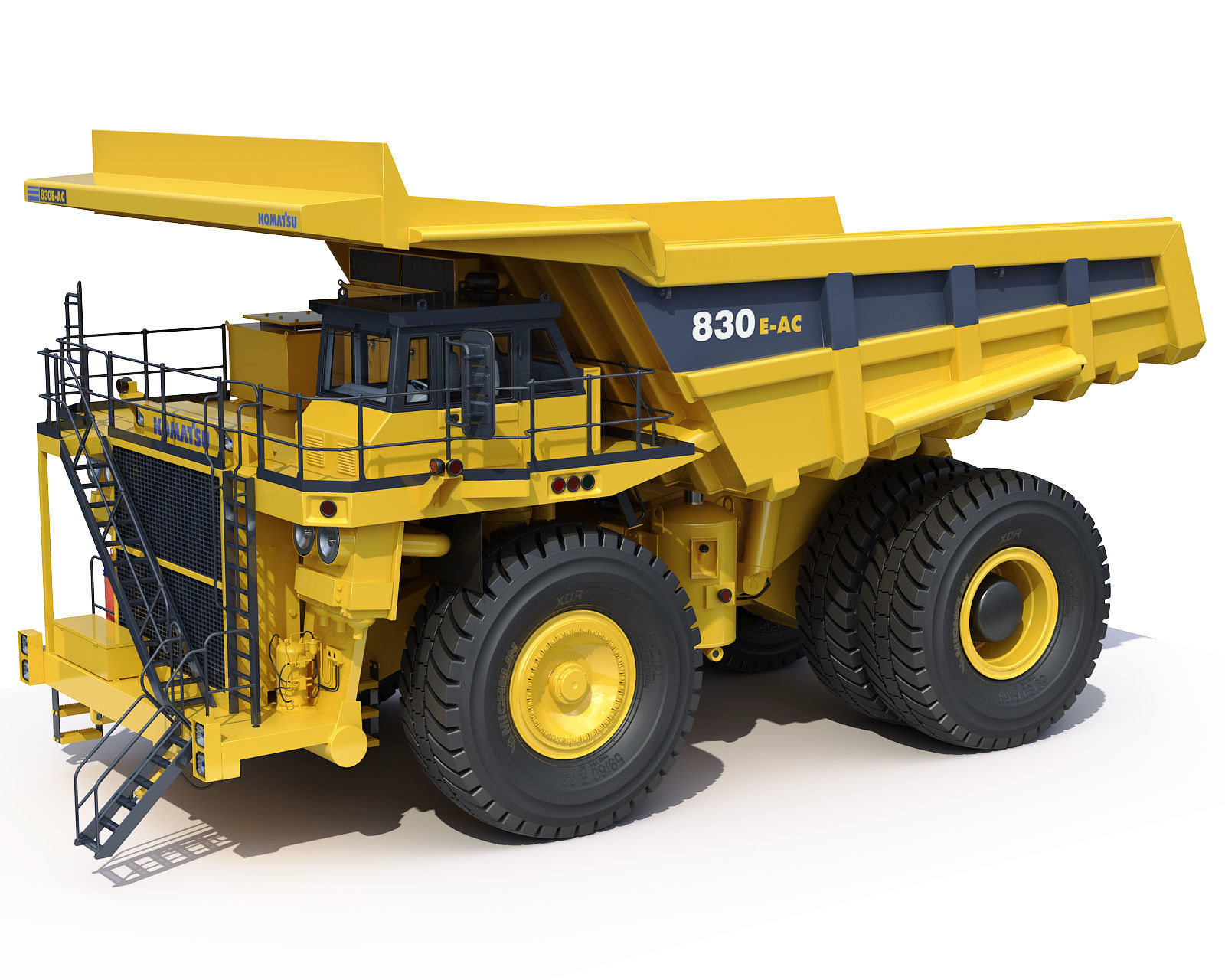 Mining dump truck Komatsu 830E-AC 3D model_15
