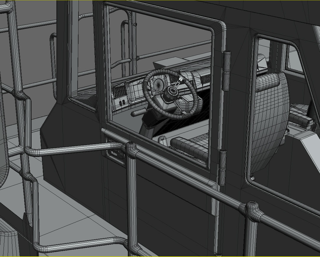 Mining dump truck Komatsu 830E-AC 3D model_57