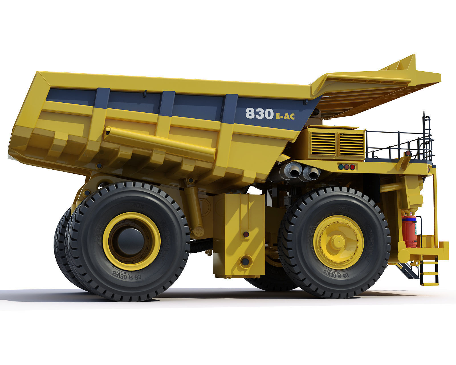 Mining dump truck Komatsu 830E-AC 3D model_10