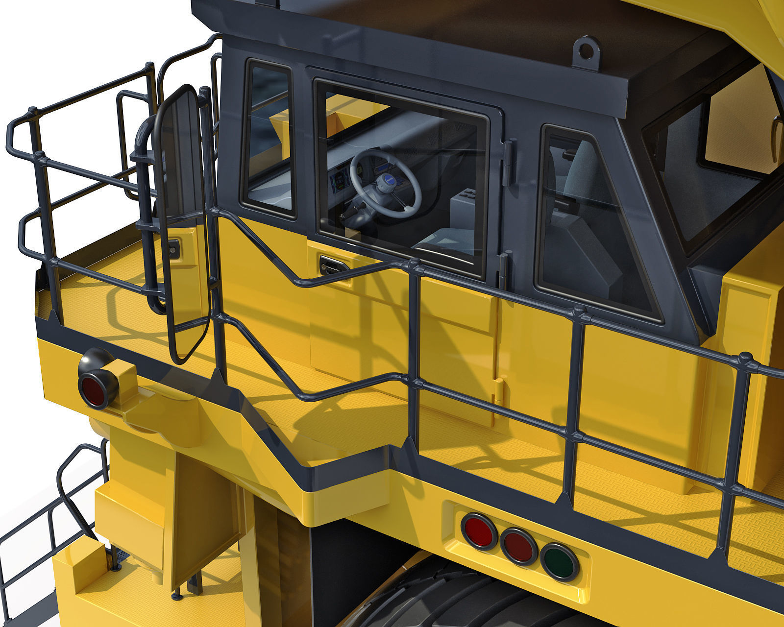 Mining dump truck Komatsu 830E-AC 3D model_19