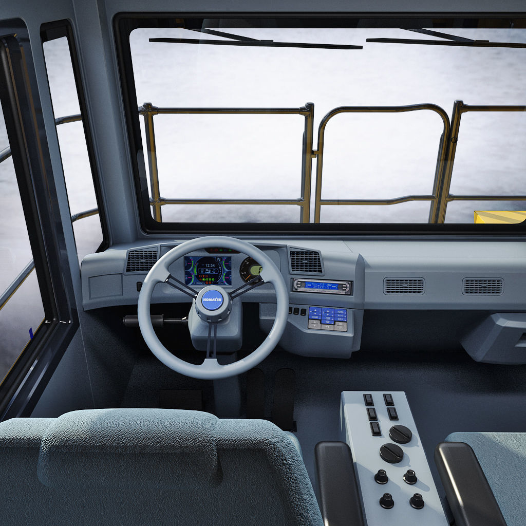 Mining dump truck Komatsu 830E-AC 3D model_23