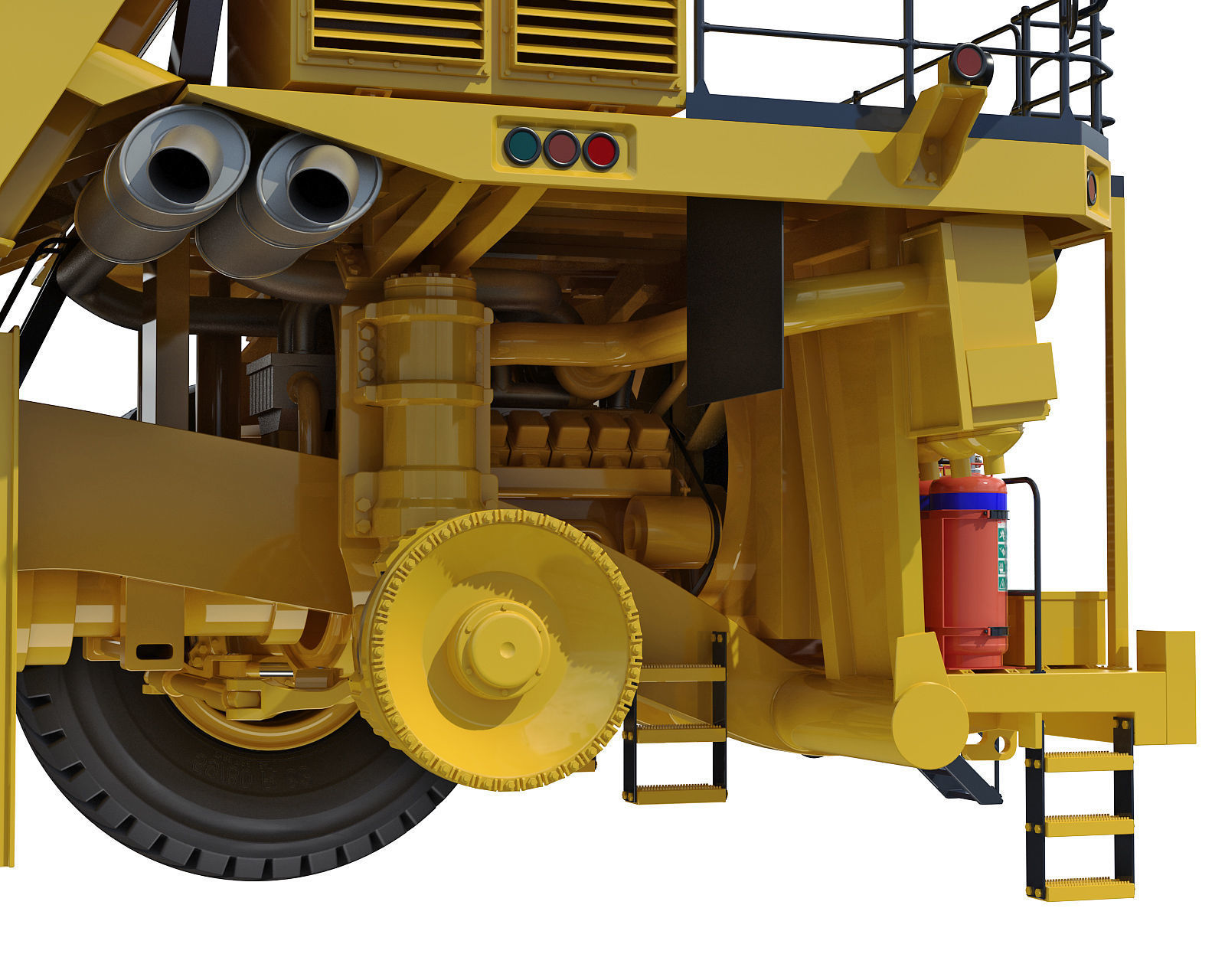 Mining dump truck Komatsu 830E-AC 3D model_30