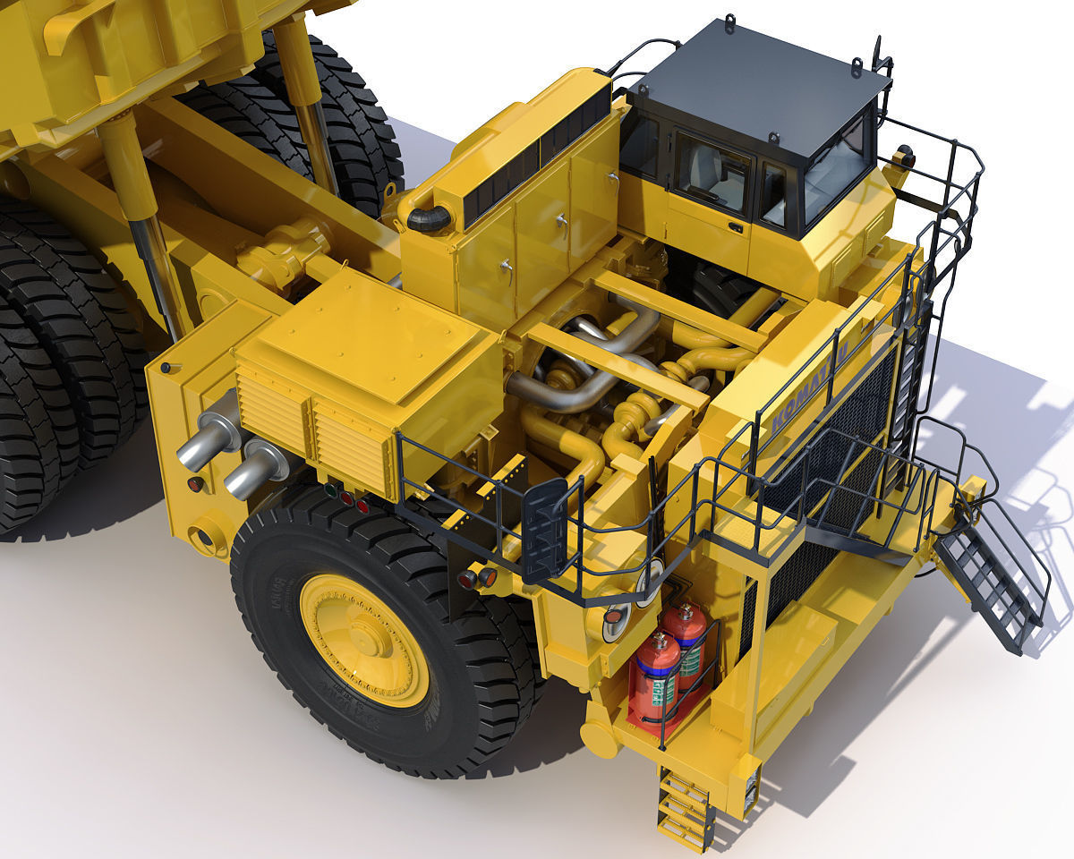 Mining dump truck Komatsu 830E-AC 3D model_27