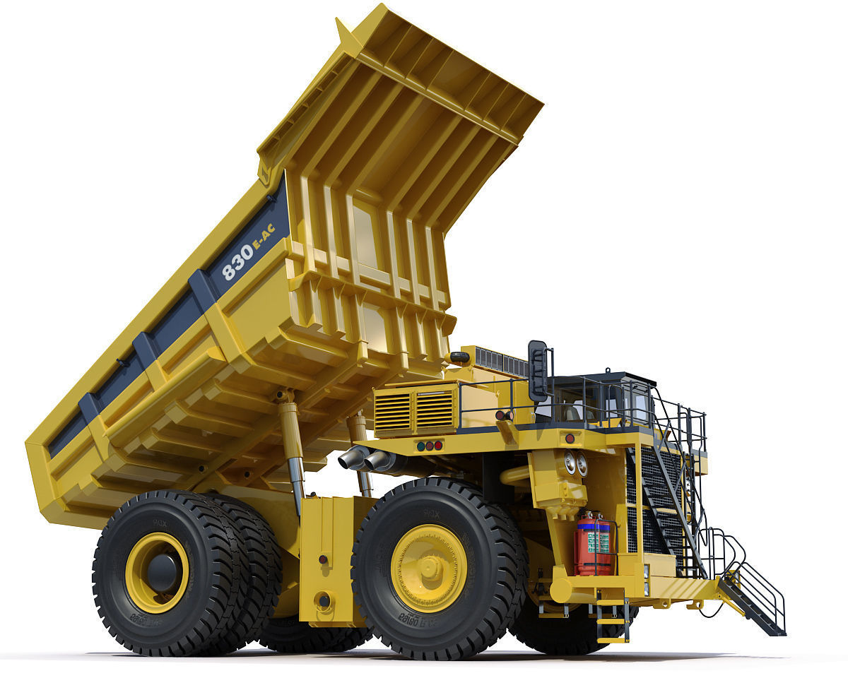 Mining dump truck Komatsu 830E-AC 3D model_25