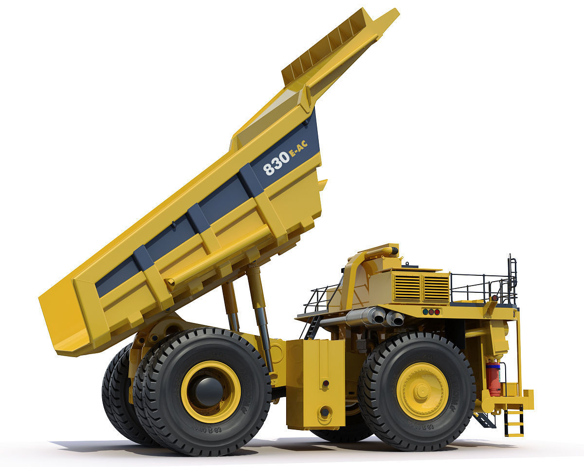 Mining dump truck Komatsu 830E-AC 3D model_26