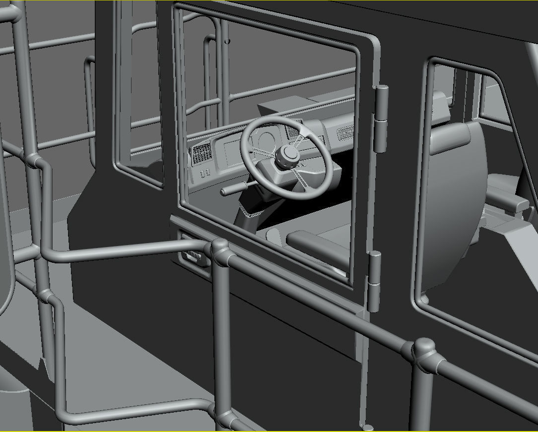 Mining dump truck Komatsu 830E-AC 3D model_56