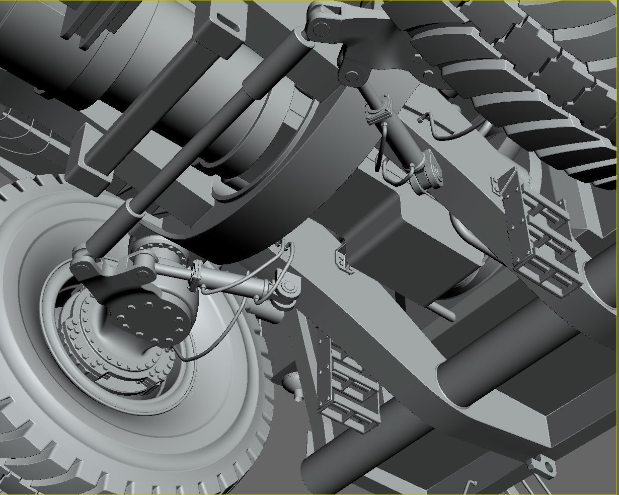 Mining dump truck Komatsu 830E-AC 3D model_54