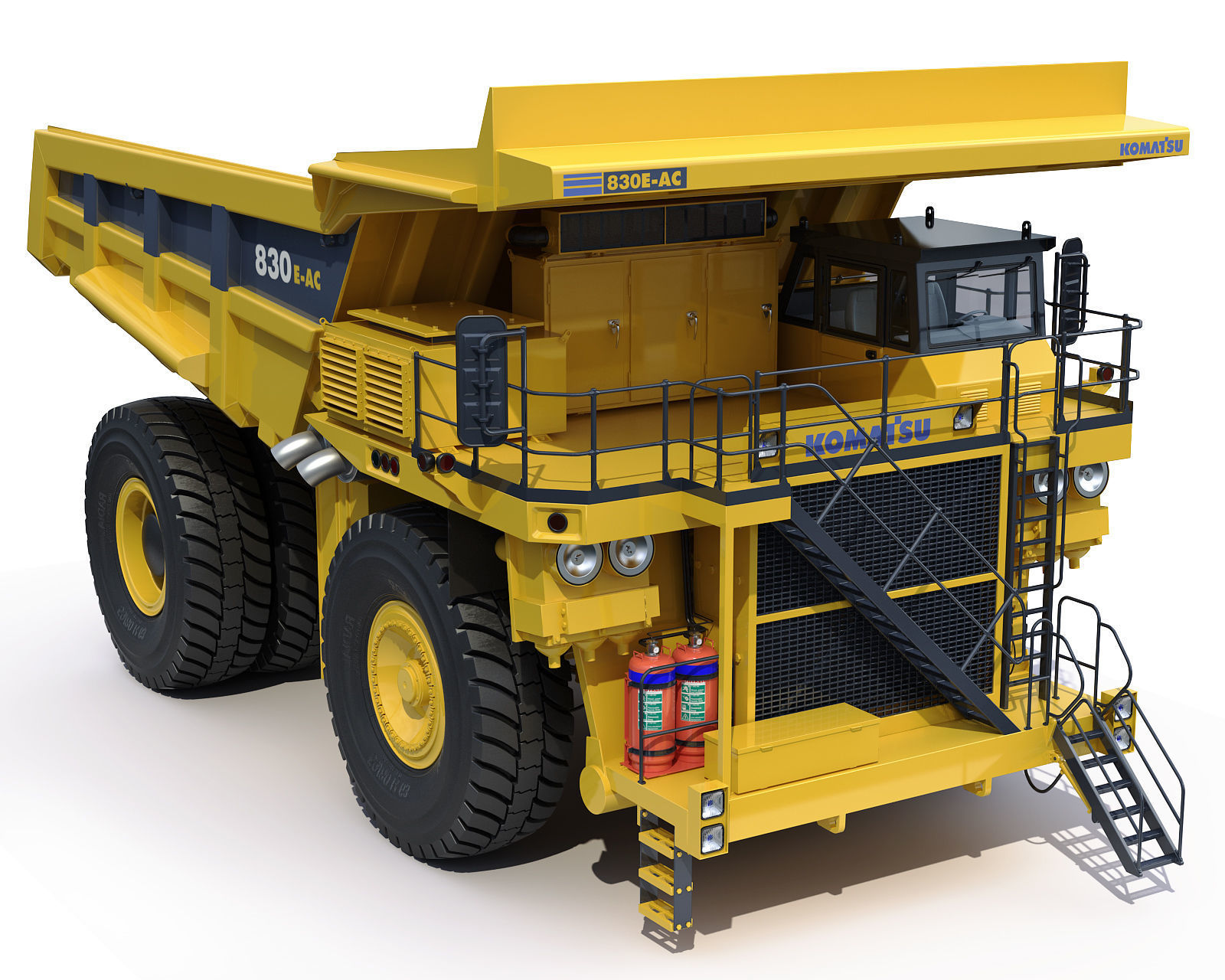 Mining dump truck Komatsu 830E-AC 3D model_17