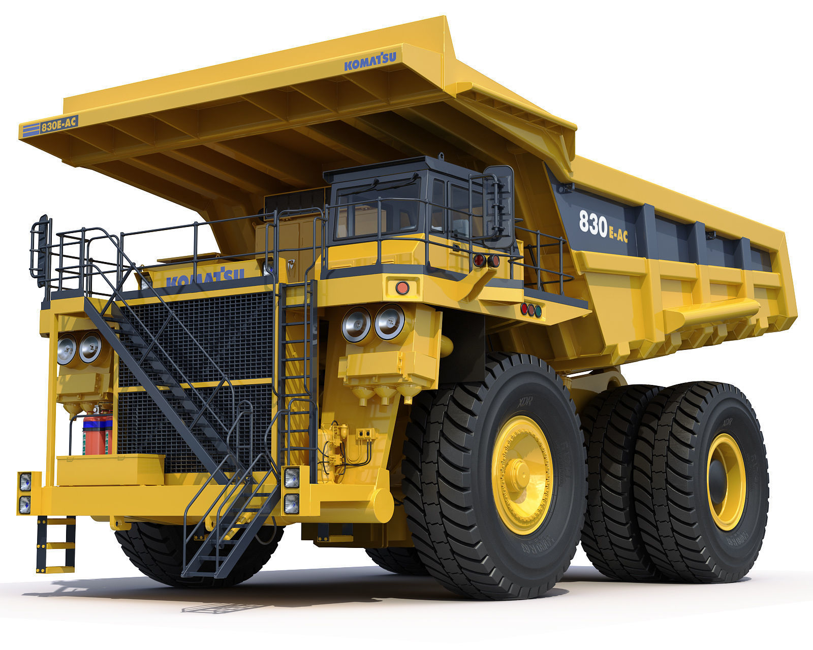 Mining dump truck Komatsu 830E-AC 3D model_1