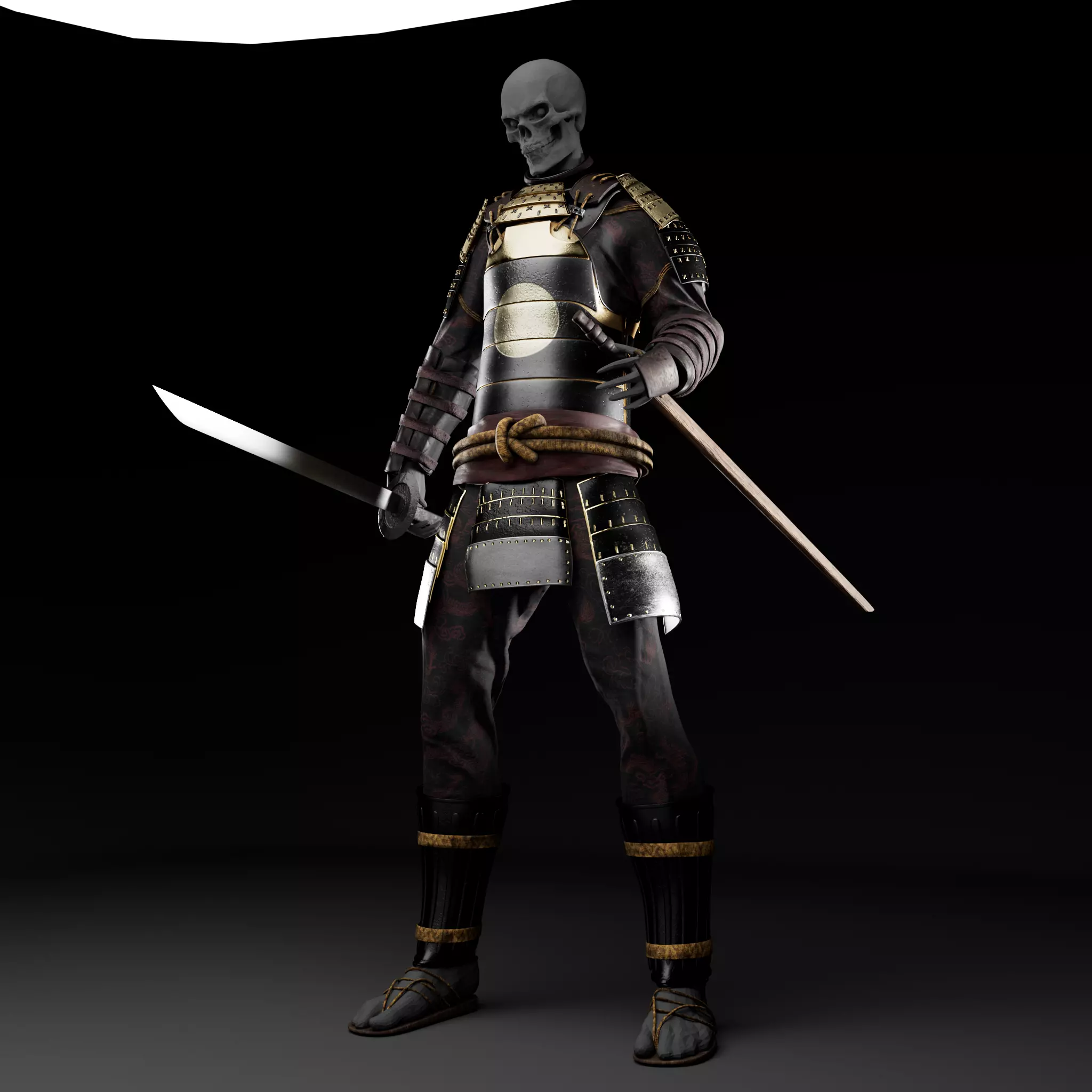 Samurai Cloth 3D model_0