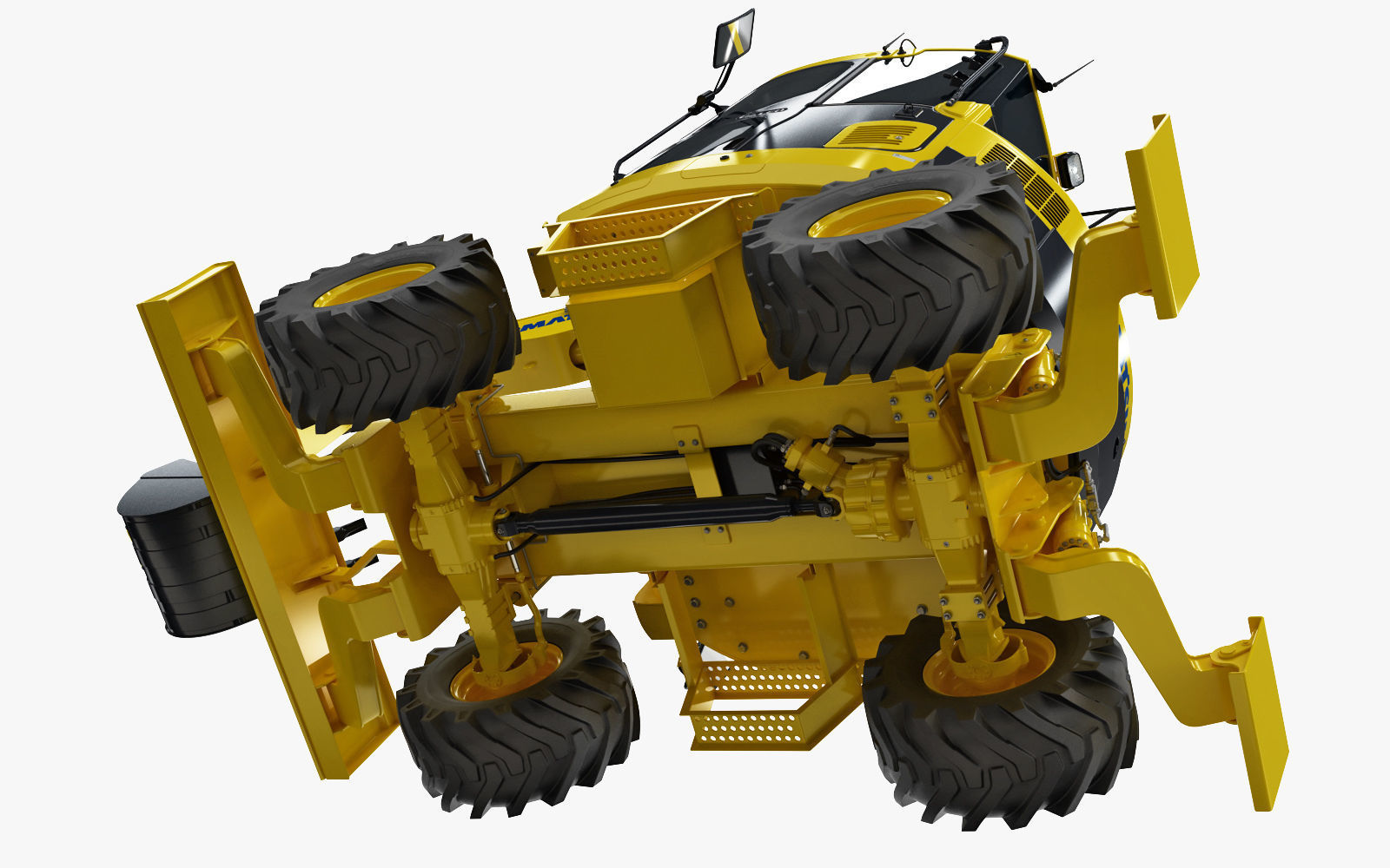 Wheeled Excavator Komatsu PW98MR-8 3D model_25