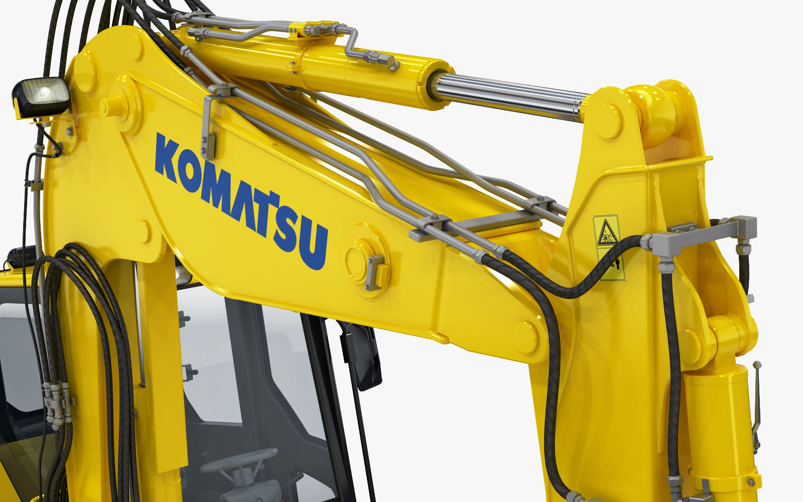 Wheeled Excavator Komatsu PW98MR-8 3D model_13