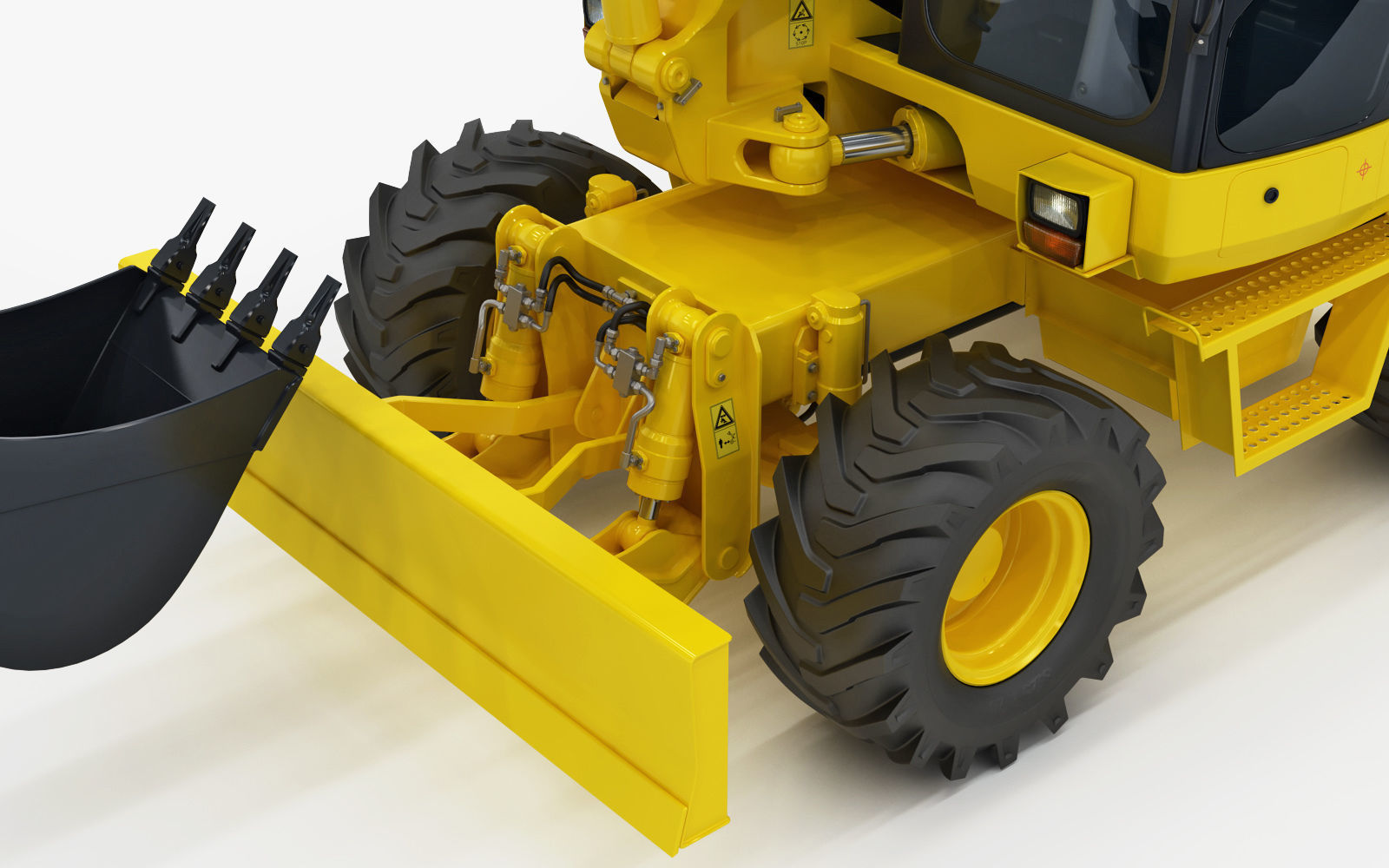 Wheeled Excavator Komatsu PW98MR-8 3D model_15