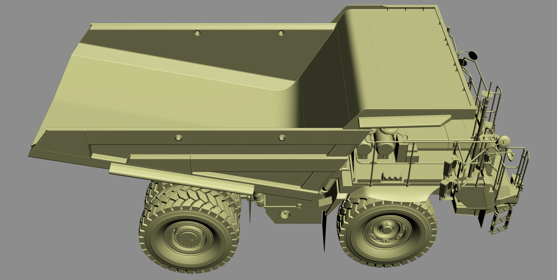 Komatsu HD605-8 Rigid Dump Truck 3D model_31