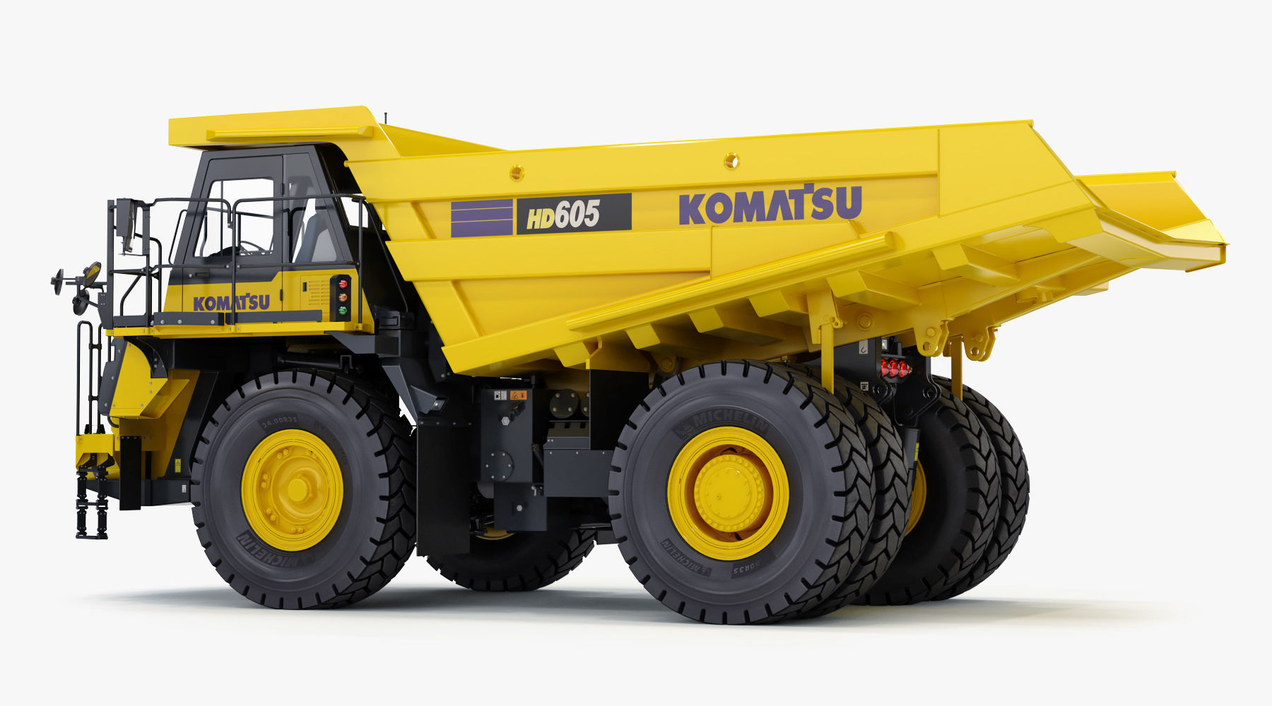 Komatsu HD605-8 Rigid Dump Truck 3D model_3