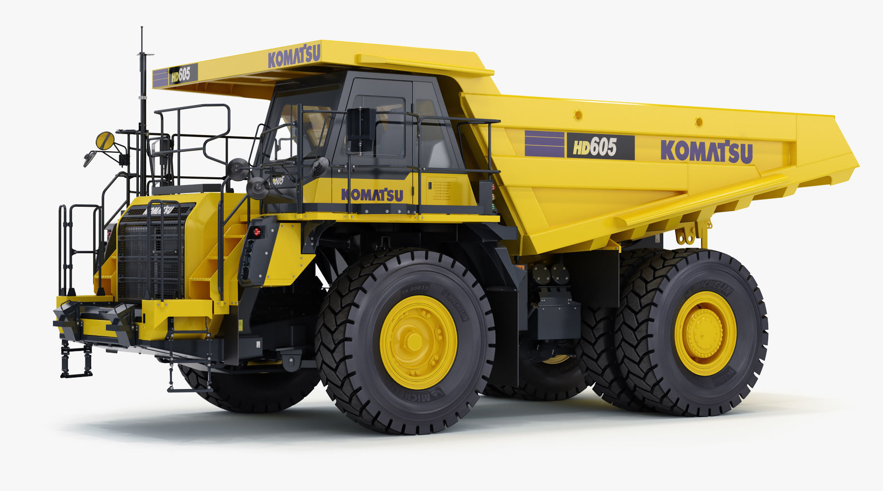 Komatsu HD605-8 Rigid Dump Truck 3D model_1