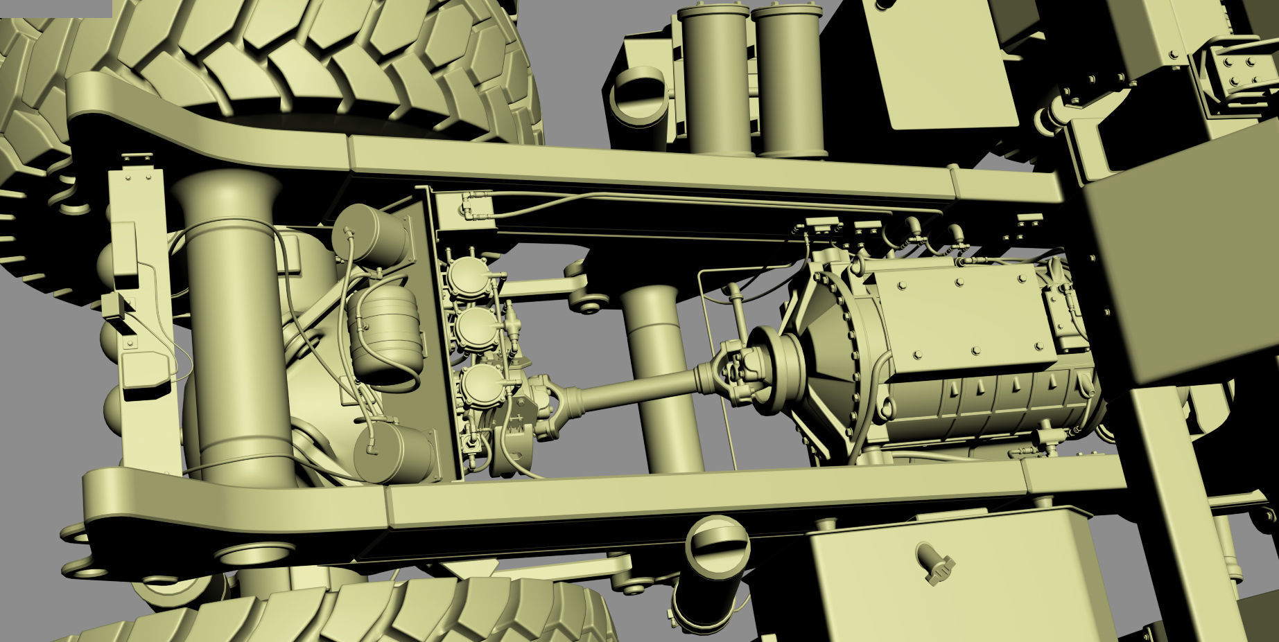 Komatsu HD605-8 Rigid Dump Truck 3D model_39