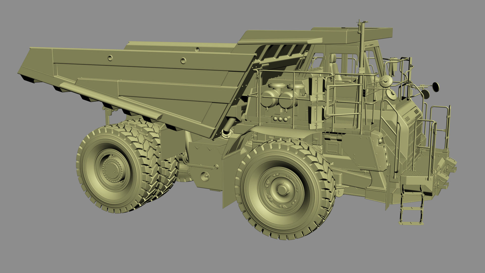 Komatsu HD605-8 Rigid Dump Truck 3D model_29