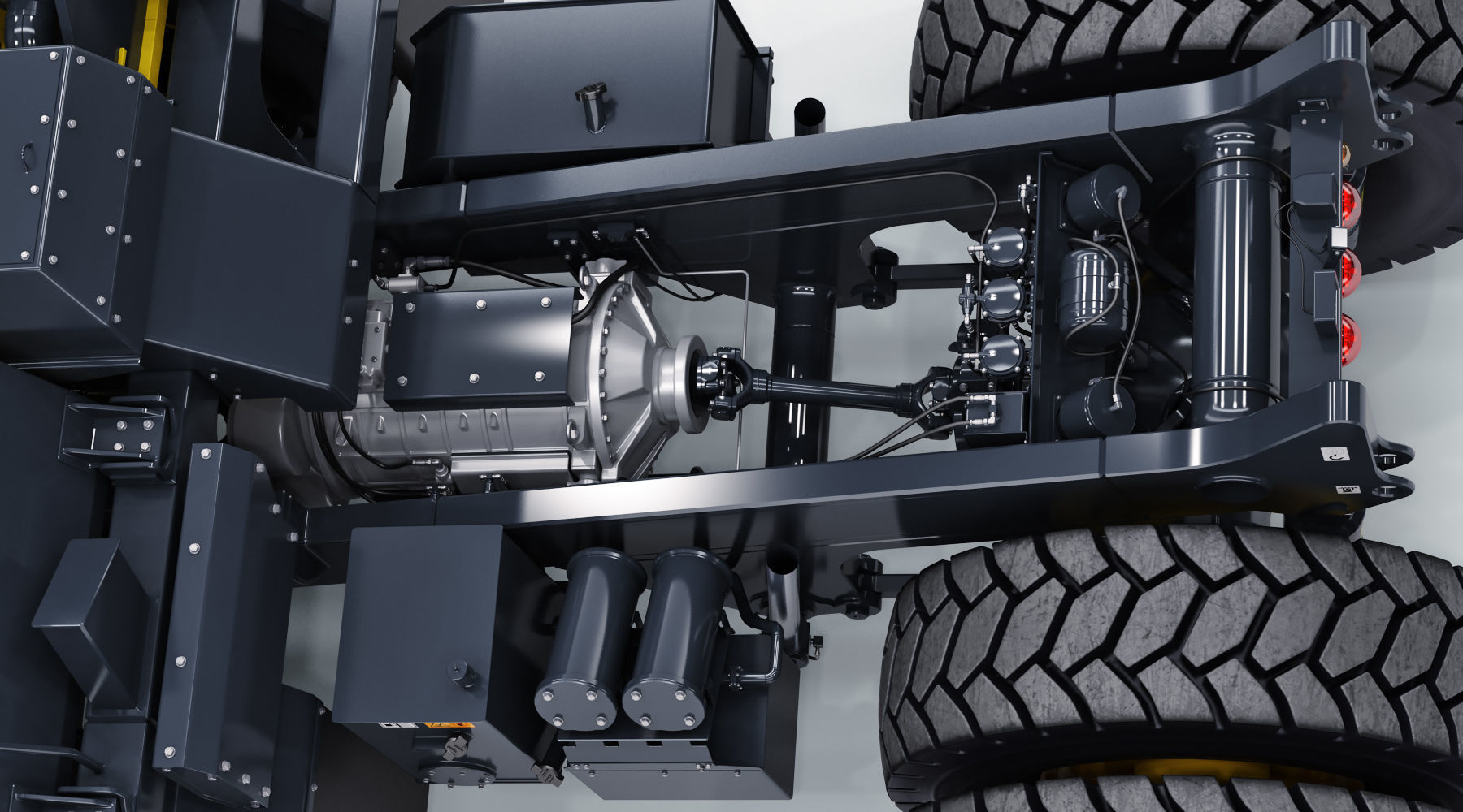 Komatsu HD605-8 Rigid Dump Truck 3D model_23