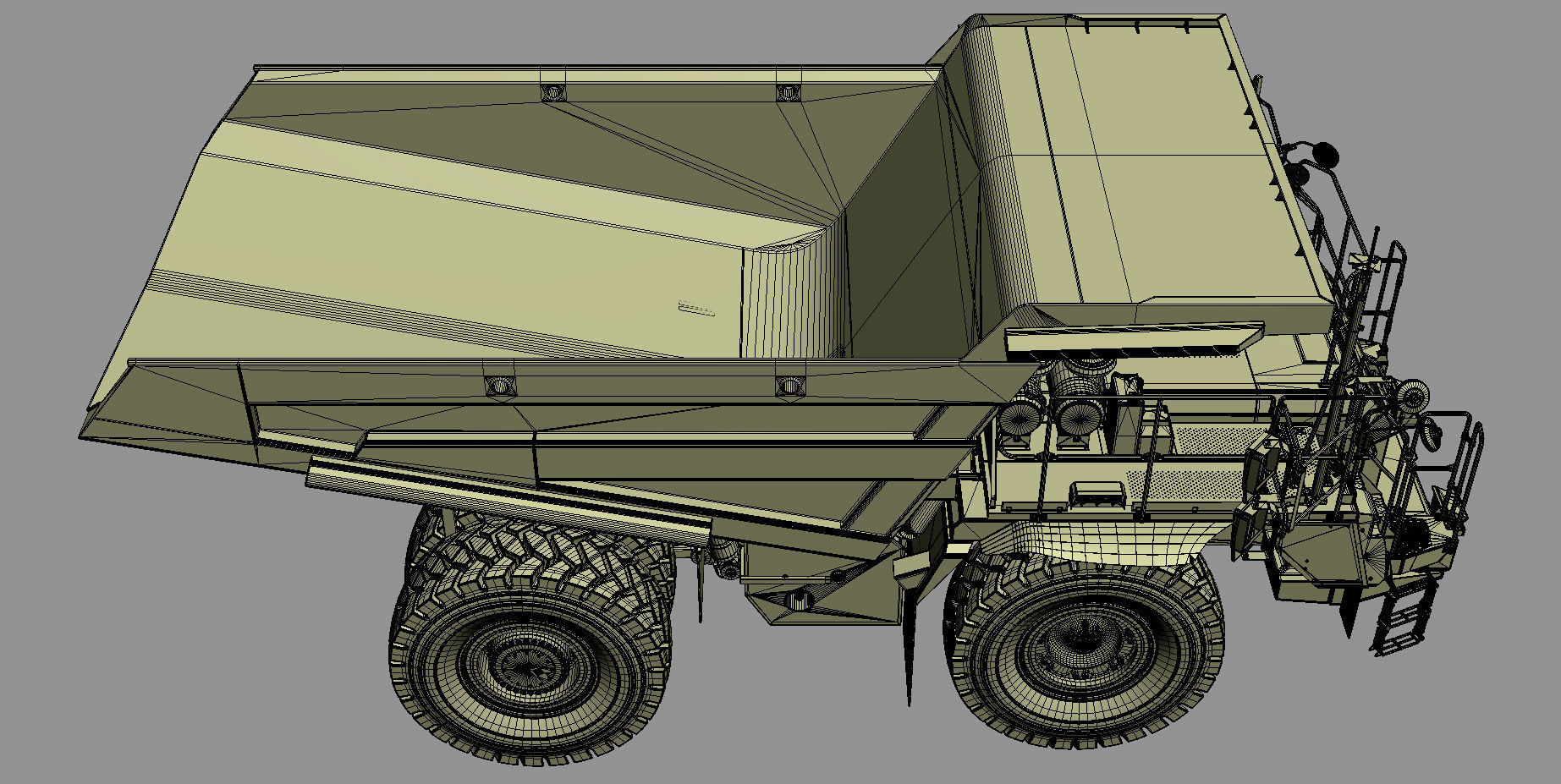 Komatsu HD605-8 Rigid Dump Truck 3D model_32
