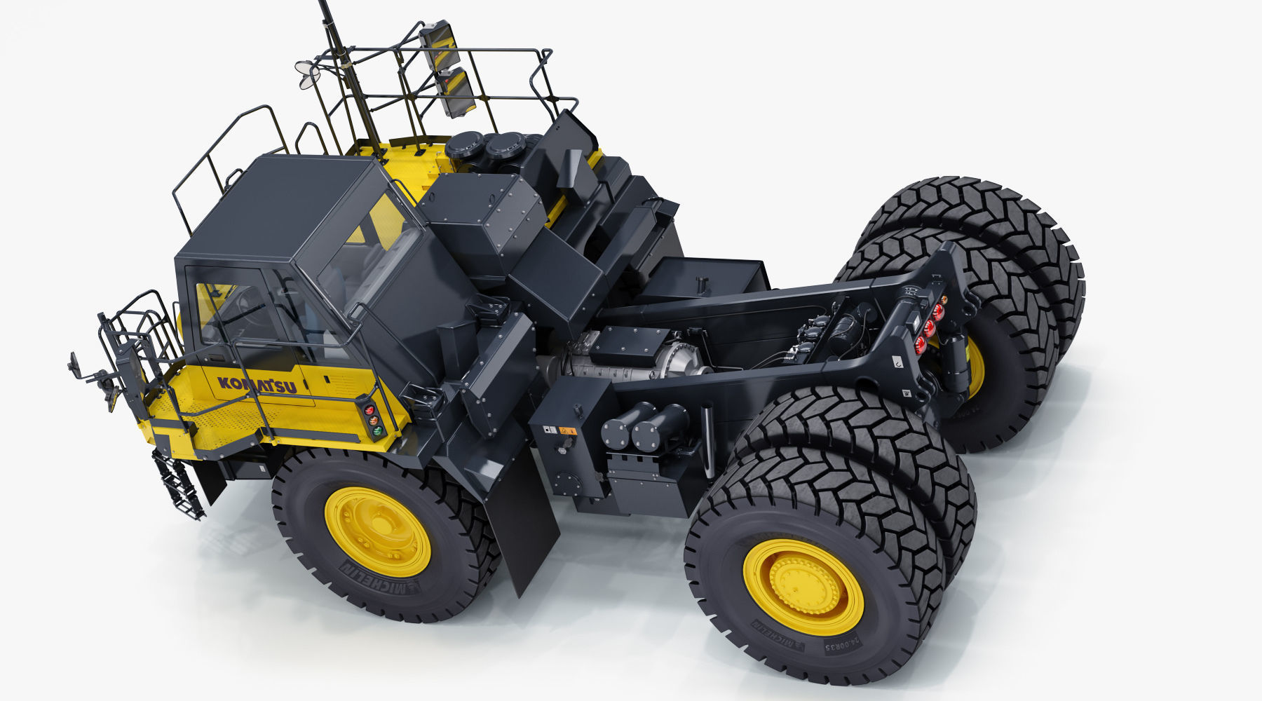 Komatsu HD605-8 Rigid Dump Truck 3D model_22