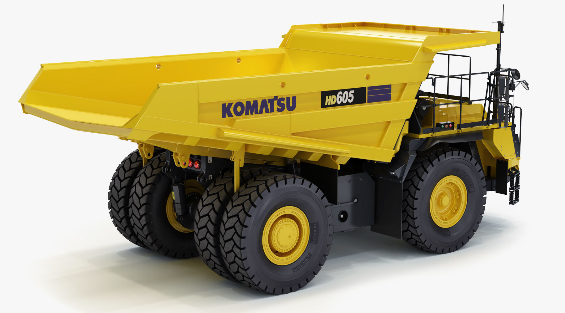 Komatsu HD605-8 Rigid Dump Truck 3D model_6