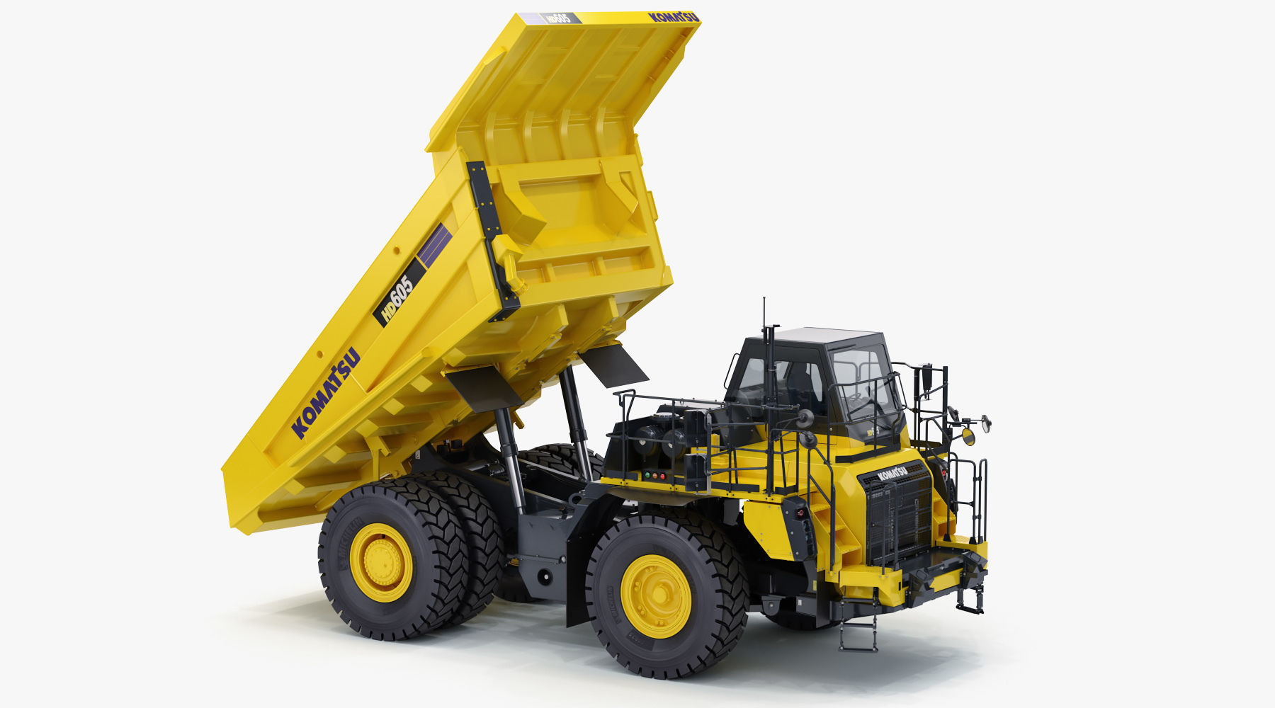 Komatsu HD605-8 Rigid Dump Truck 3D model_21