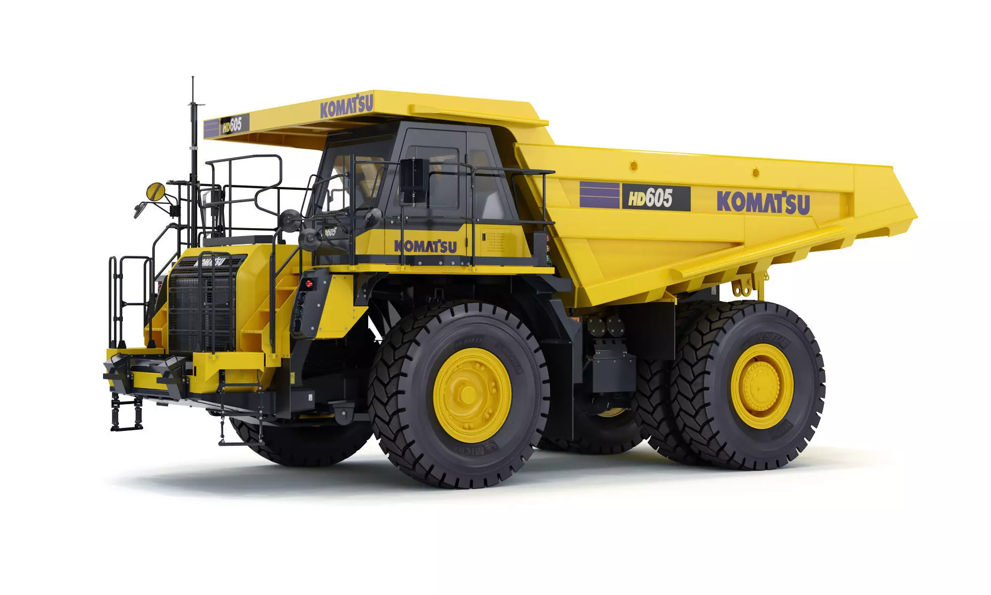 Komatsu HD605-8 Rigid Dump Truck 3D model_0