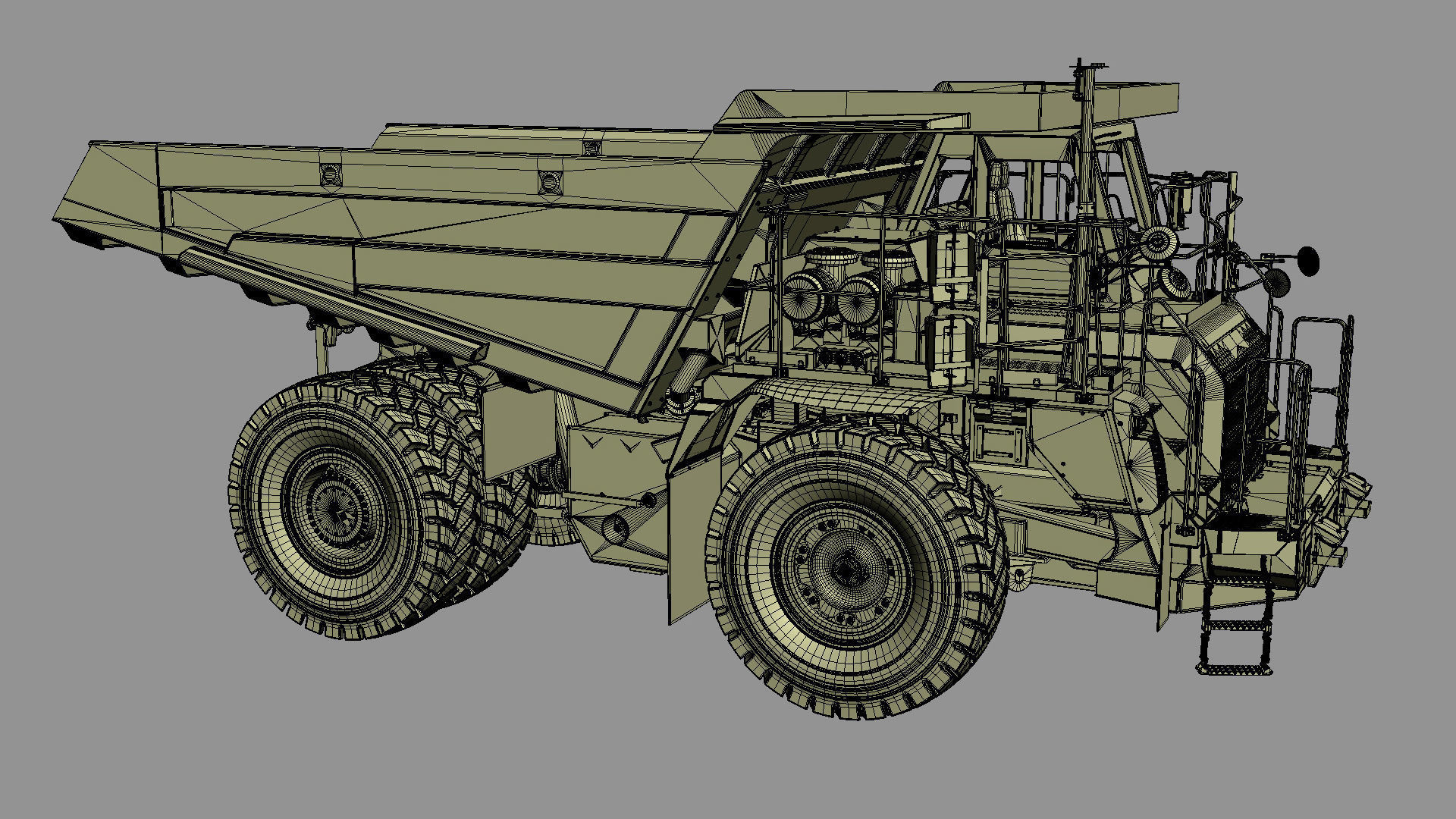 Komatsu HD605-8 Rigid Dump Truck 3D model_30