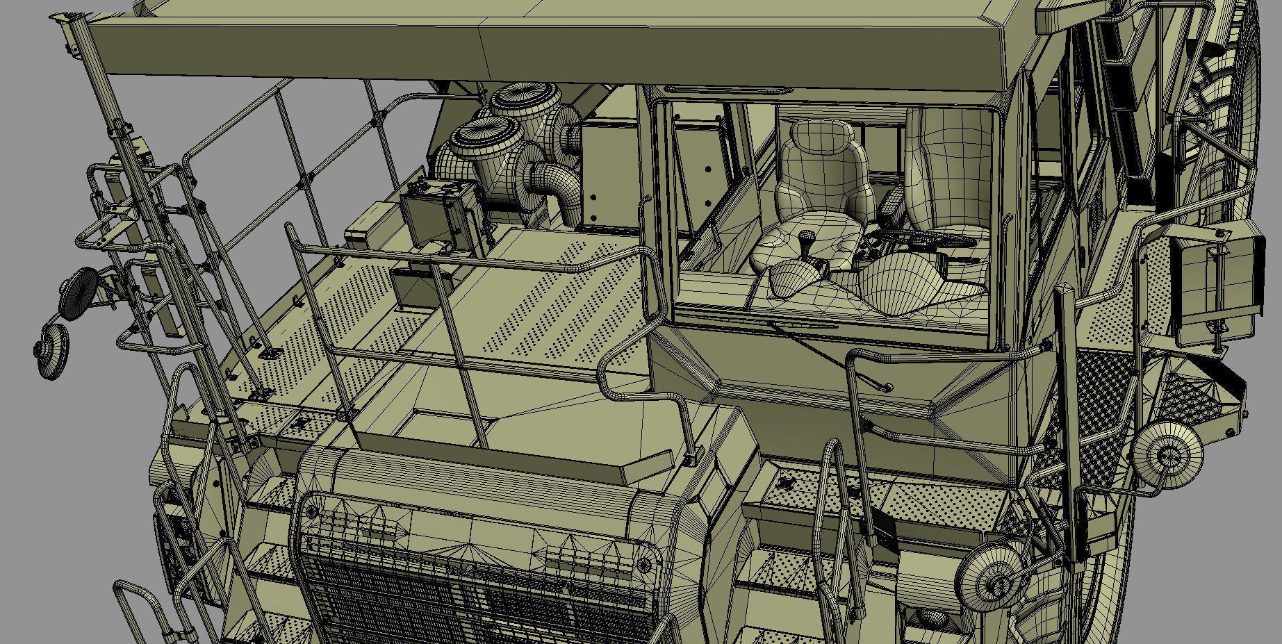 Komatsu HD605-8 Rigid Dump Truck 3D model_46