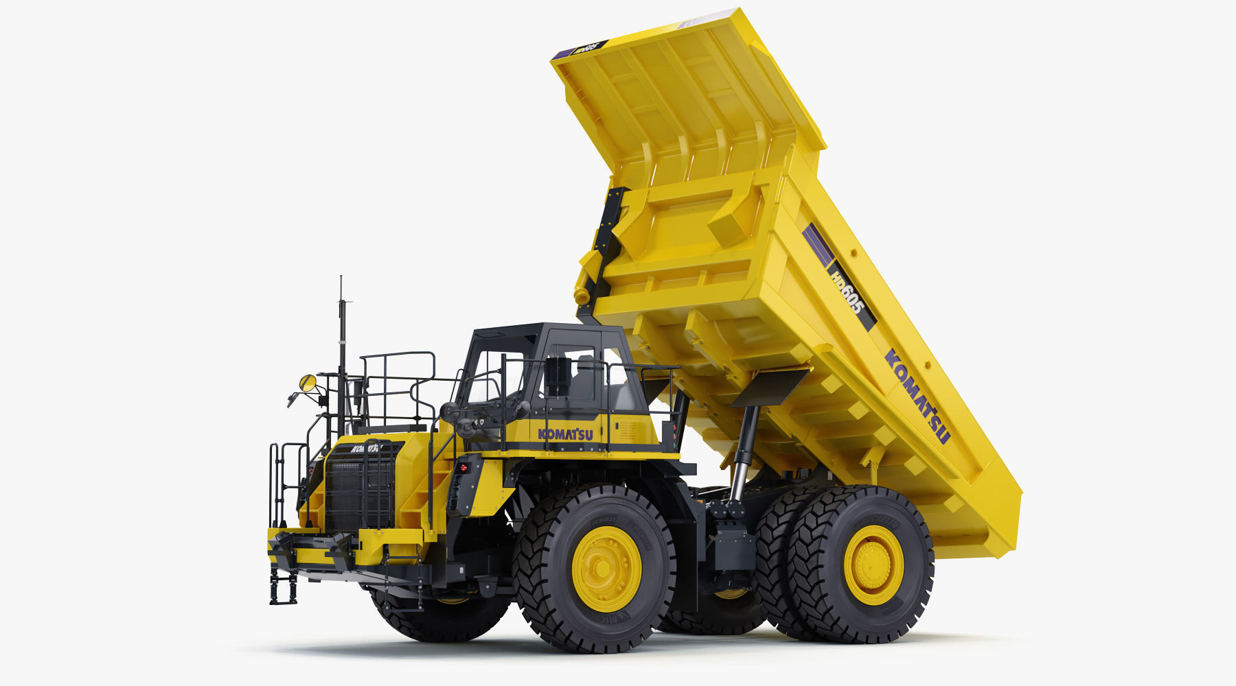Komatsu HD605-8 Rigid Dump Truck 3D model_19