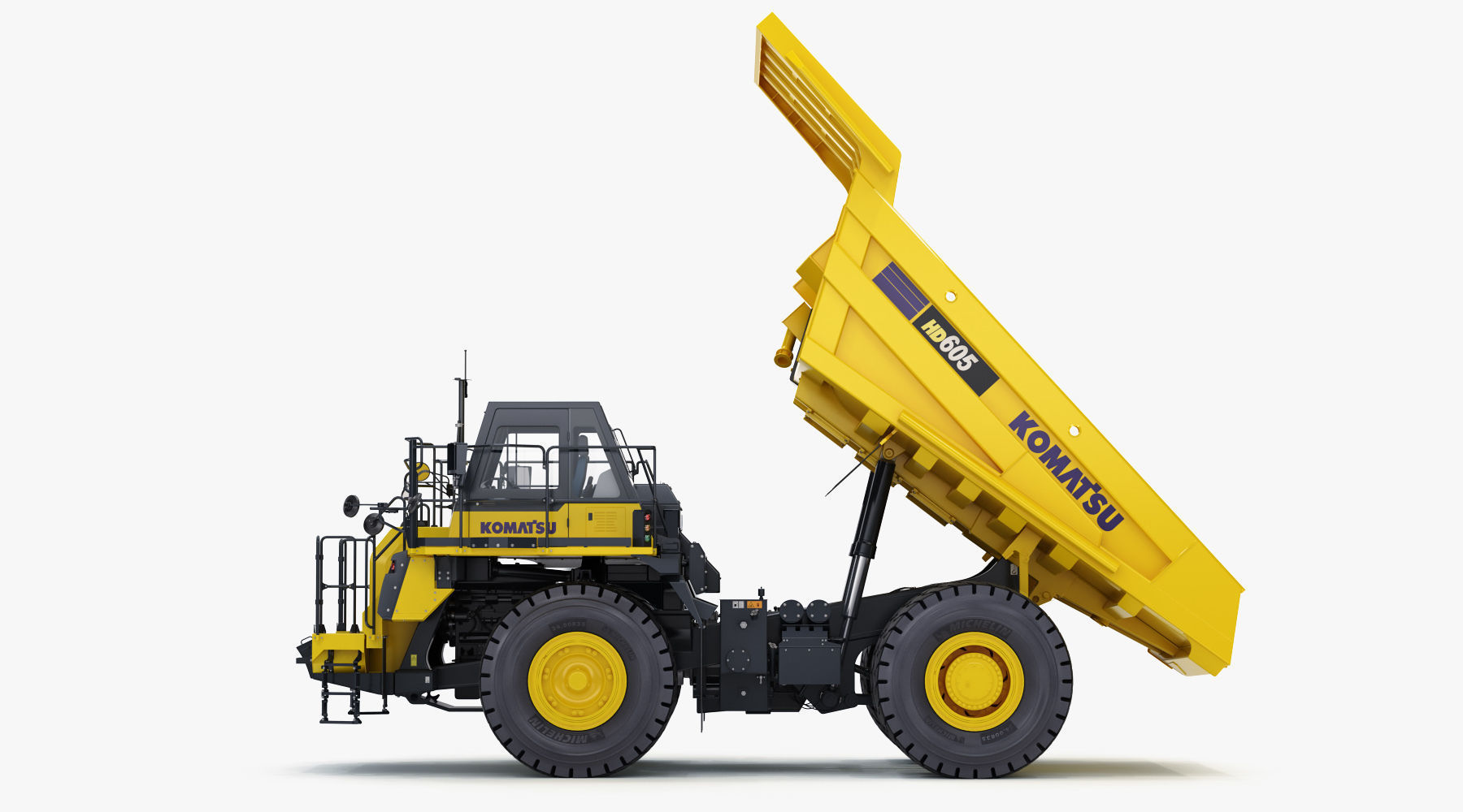 Komatsu HD605-8 Rigid Dump Truck 3D model_20
