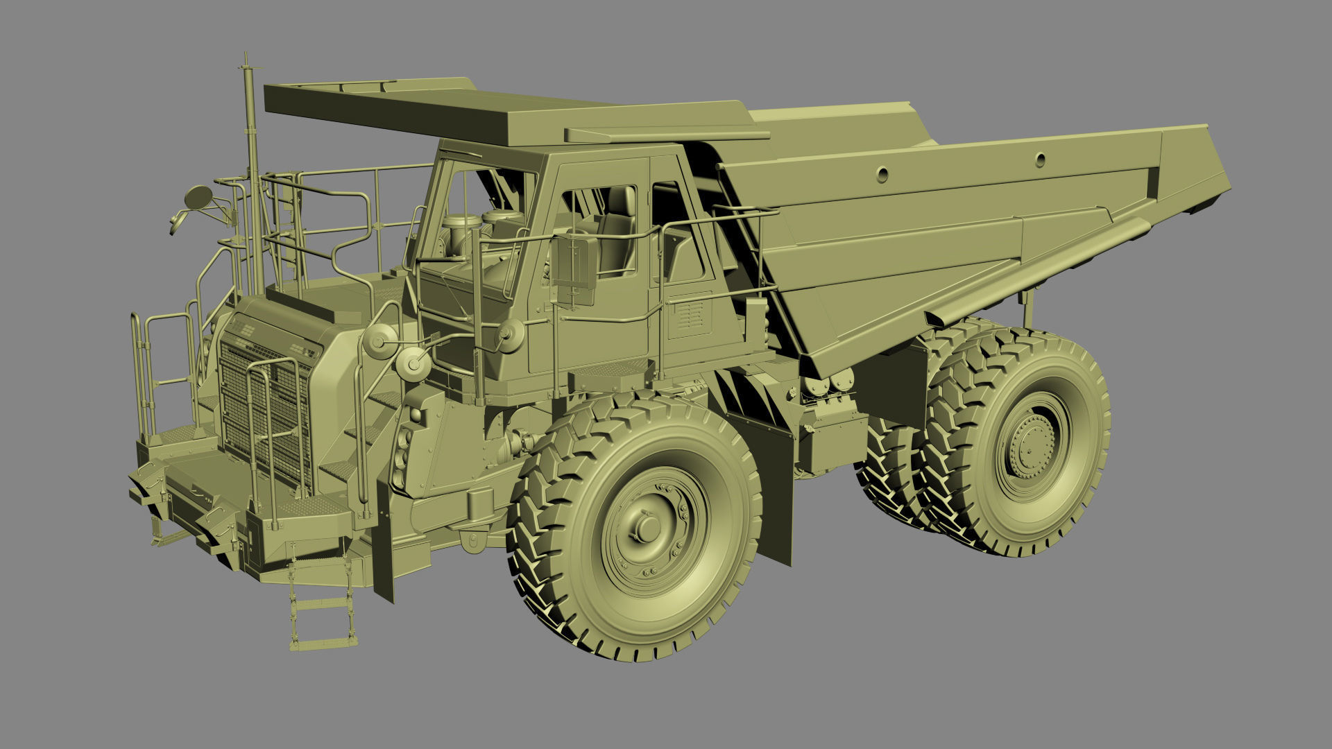 Komatsu HD605-8 Rigid Dump Truck 3D model_25