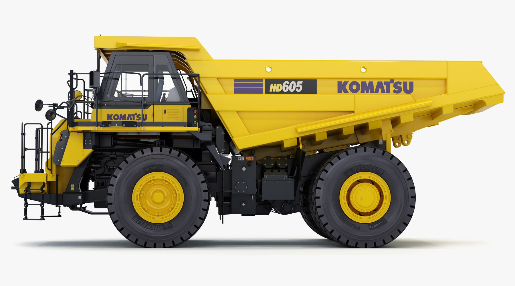 Komatsu HD605-8 Rigid Dump Truck 3D model_2