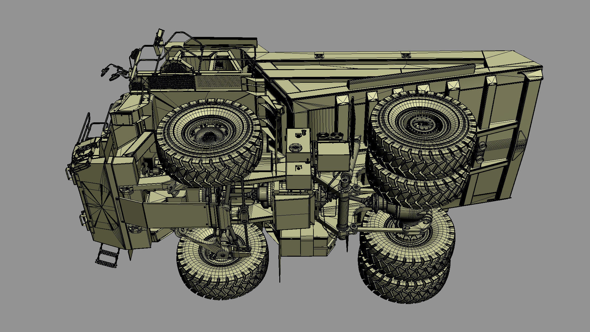 Komatsu HD605-8 Rigid Dump Truck 3D model_28