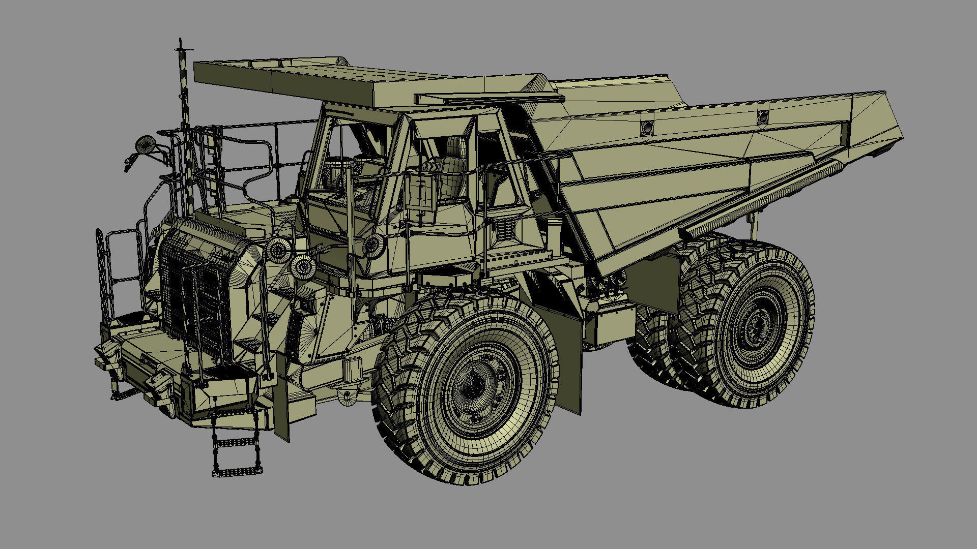 Komatsu HD605-8 Rigid Dump Truck 3D model_26