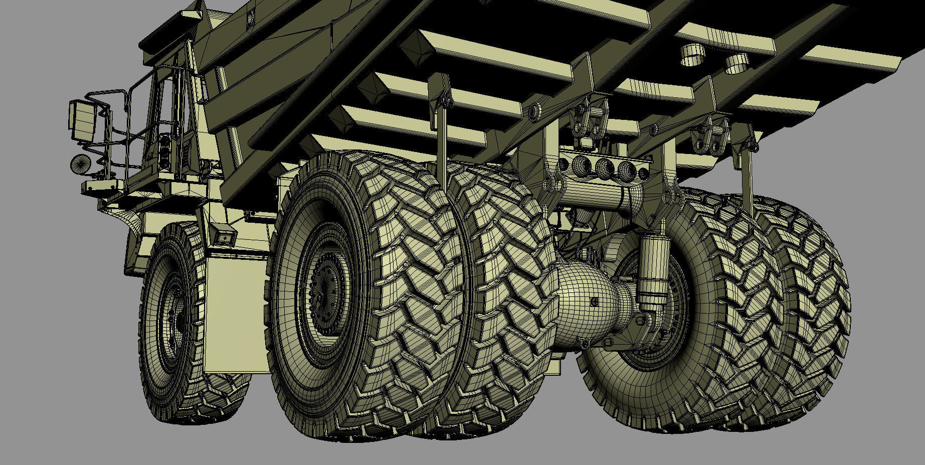 Komatsu HD605-8 Rigid Dump Truck 3D model_34