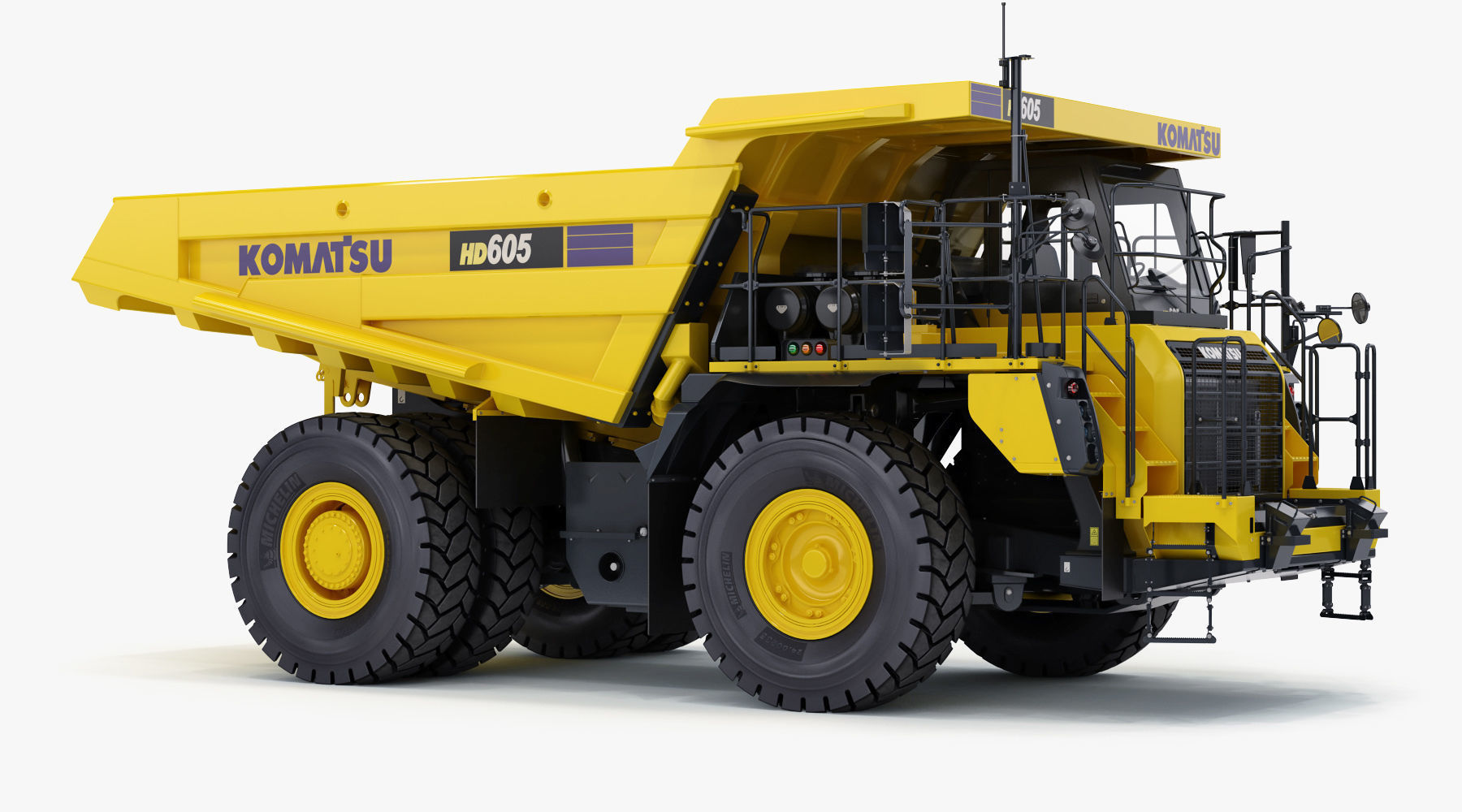 Komatsu HD605-8 Rigid Dump Truck 3D model_8