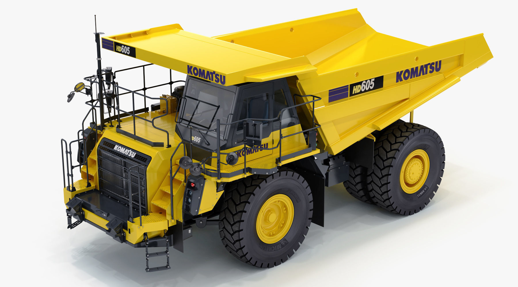 Komatsu HD605-8 Rigid Dump Truck 3D model_10